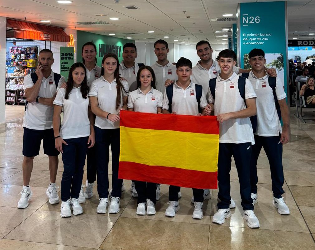 🇪🇸 El #TeamESP de #GAM y #GAF ya se encuentran en Osijek para participar en el Festival Olímpico de la Juventud Europea (EYOF),

¡Mucha suerte!💪🏼