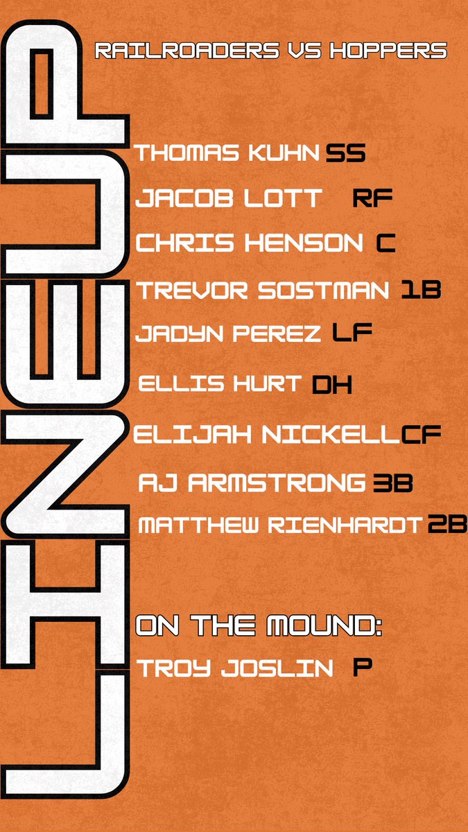 Your starting lineup for tonight!