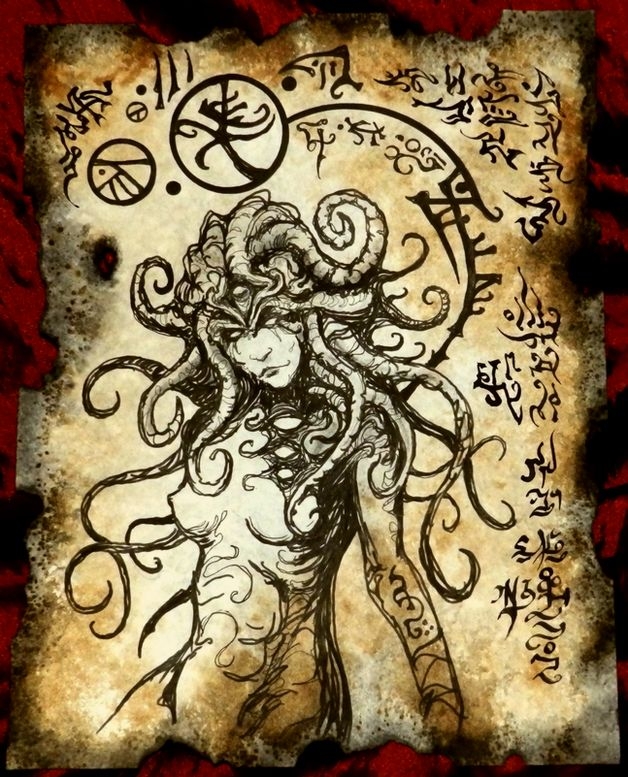 Mrzarono's tweet image. The ground became red mud, soaked with blood that nourished the strange and unwholesome plants that grew there. At last the Dark Mother appeared to them, in a form so exquisite the young acolytes gouged their eyes from the sockets, wishing her beauty be their last sight.