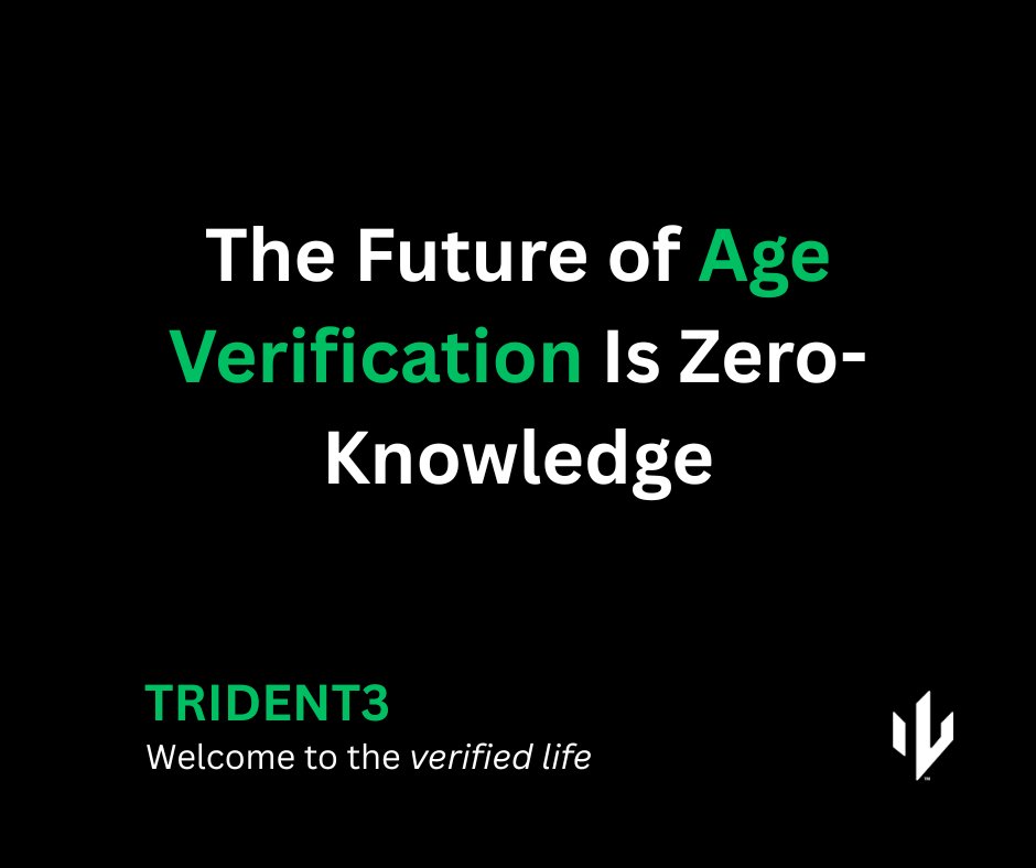 Trident3Web3's tweet image. Zero-knowledge proofs are the future of age verification.

✅ Prove you&apos;re 18+
🚫 Don’t reveal your full identity

Built into T3id.

📖 statescoop.com/report-zero-kn…

🔗 trident3.io

#ZKProofs #Privacy #T3id
