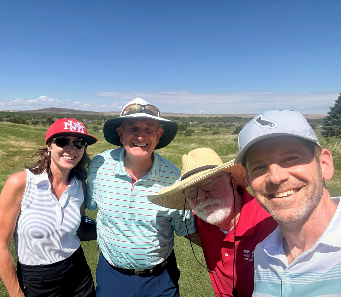 BirminghamRay's tweet image. Emily Howard (L) and Mark Herman joined myself and Dr. Dwight Howard at Isleta Resort GC for the first annual Pizza Golf Championship!  #DionsPizza