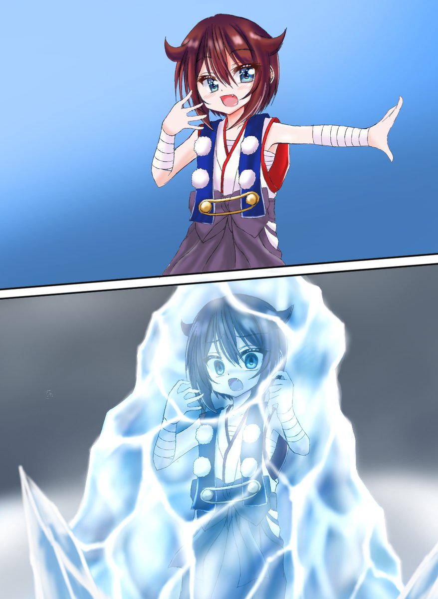 #固め #氷漬け #ボクっ娘
お姉ちゃんは恋妖怪の烏丸そら氷漬け