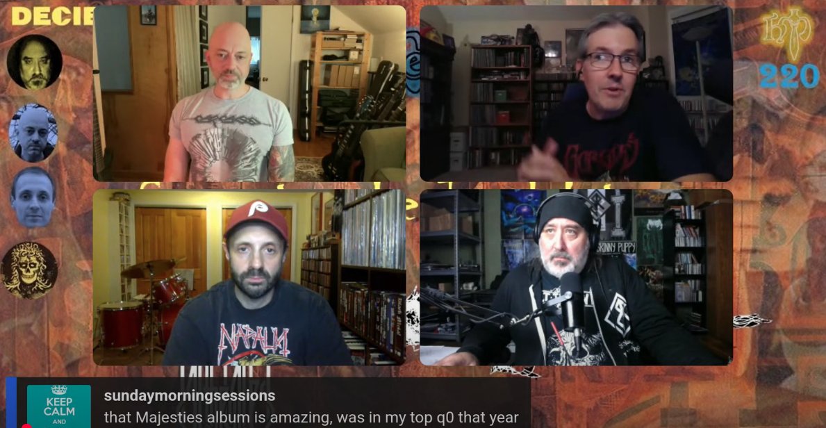 dbmagazine's tweet image. Last night's Heavy Metallurgy livestream featuring Decibel editor in chief Albert Mudrian and Majesties/Skjolden guitarist Carl Skildum discussing At the Gates’ and Carcass’s seven-LP studio discographies is available here. youtube.com/live/RIYh2wIye…