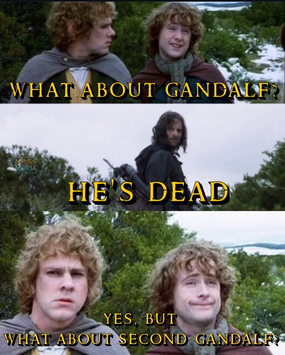 TheLOTRMemes's tweet image. What about second Gandalf?
