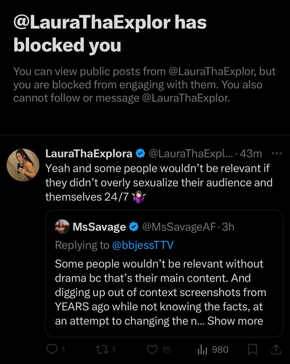 I didn’t even mention anyone’s name. I backed my friend who is getting harassed and now I’m being slut shamed? Classy.