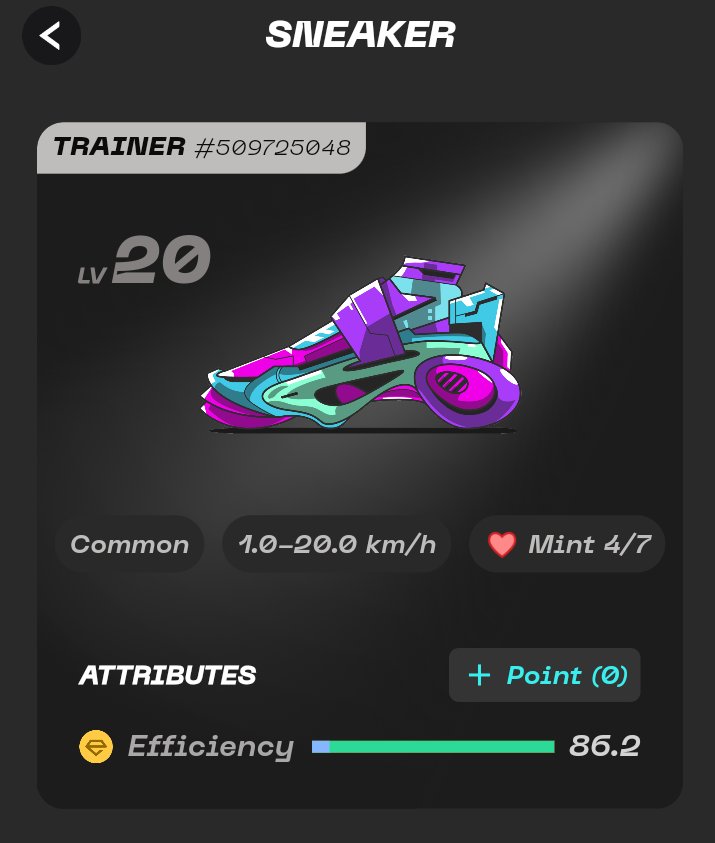 #STEPNGO #STEPNGOhaus
STEPNer様優先でゲスト募集してます🏃
✅レンタル靴👟
・Trainer Lv.20
・Efficiency 86.2
・4エナ×2週間
・報酬20%（継続あり）
✅条件
・フォロー🤝コメントください💬
✅DMします🫡