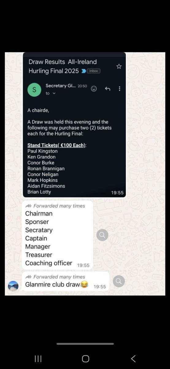 BernardCasey90's tweet image. This Whatsapp that's going around is a load of bollox. Chairman,sponsor, secretary, etc. deserve a ticket. Happens is all GOOD clubs. Volunteers dealing with insurance, trainers, parents, fields, scheduling, kids, matches, etc. deserve a €100 ticket for 12 months of free work.