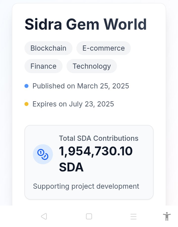 ⏳ The clock is ticking – only 2 days left before this revolutionary platform ends!
📢 Don’t miss your chance to be part of the future of gemstones and ethical investment.

🚀 Contribute now and own a piece of the SidraGemWorld legacy!
 sidrastart.com/project/05c62e…