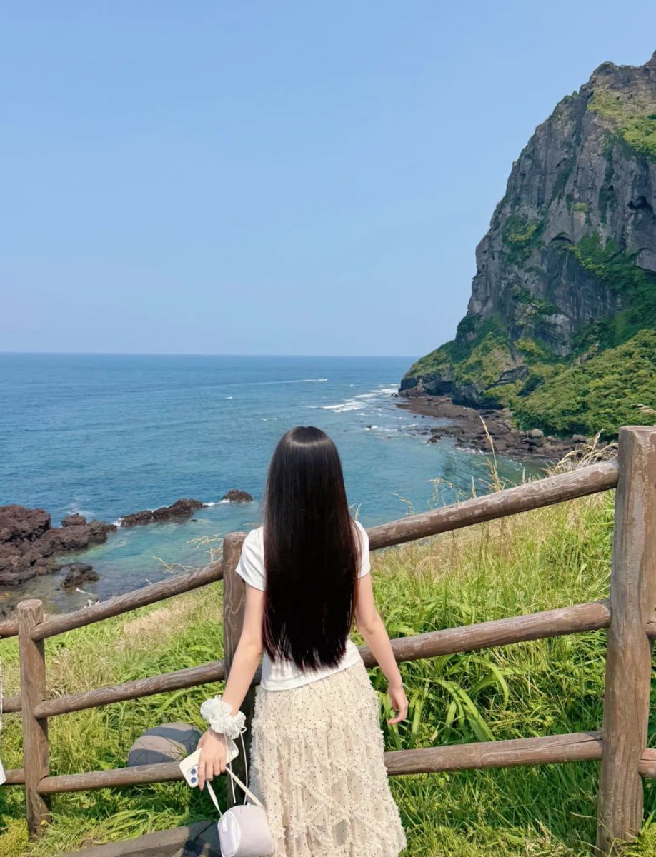 Surrounded by the endless blue, finding joy in the simplest moments.🌊