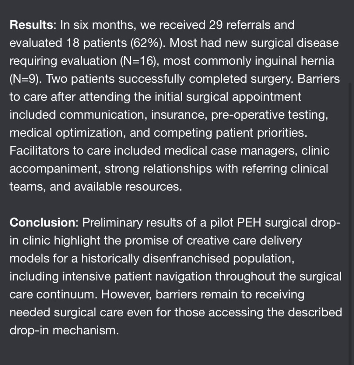 Marissa Boeck MD MPH FACS (@kickasana) on Twitter photo Amazing job by <a href="/UCSFSurgery/">UCSF Surgery</a> <a href="/UCSFGSResidency/">UCSF GS Residency</a> Dr. <a href="/hdecker731/">Hannah Decker, MD MAS</a> sharing our early work with Project REACH - a partnership btw <a href="/SF_DPH/">SFDPH</a> WPIC & <a href="/ZSFGCare/">Zuckerberg SF General Hospital & Trauma Center</a> Surgery to improve surgical care access for people experiencing homelessness.
Meeting people where they are, safely 🤲
#ACSQSC25 Amazing job by <a href="/UCSFSurgery/">UCSF Surgery</a> <a href="/UCSFGSResidency/">UCSF GS Residency</a> Dr. <a href="/hdecker731/">Hannah Decker, MD MAS</a> sharing our early work with Project REACH - a partnership btw <a href="/SF_DPH/">SFDPH</a> WPIC & <a href="/ZSFGCare/">Zuckerberg SF General Hospital & Trauma Center</a> Surgery to improve surgical care access for people experiencing homelessness.
Meeting people where they are, safely 🤲
#ACSQSC25