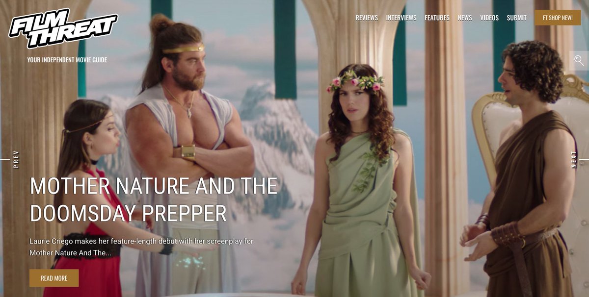 FilmThreat's tweet image. “…since Demi is forbidden from using her powers, how can she save her job and the planet?” Bobby LePire hopes thr humor of Mother Nature And The Doomsday Prepper saves the day.
filmthreat.com/reviews/mother… #SupportIndieFilm #Comedy #MotherNatureAndTheDoomsdayPrepper