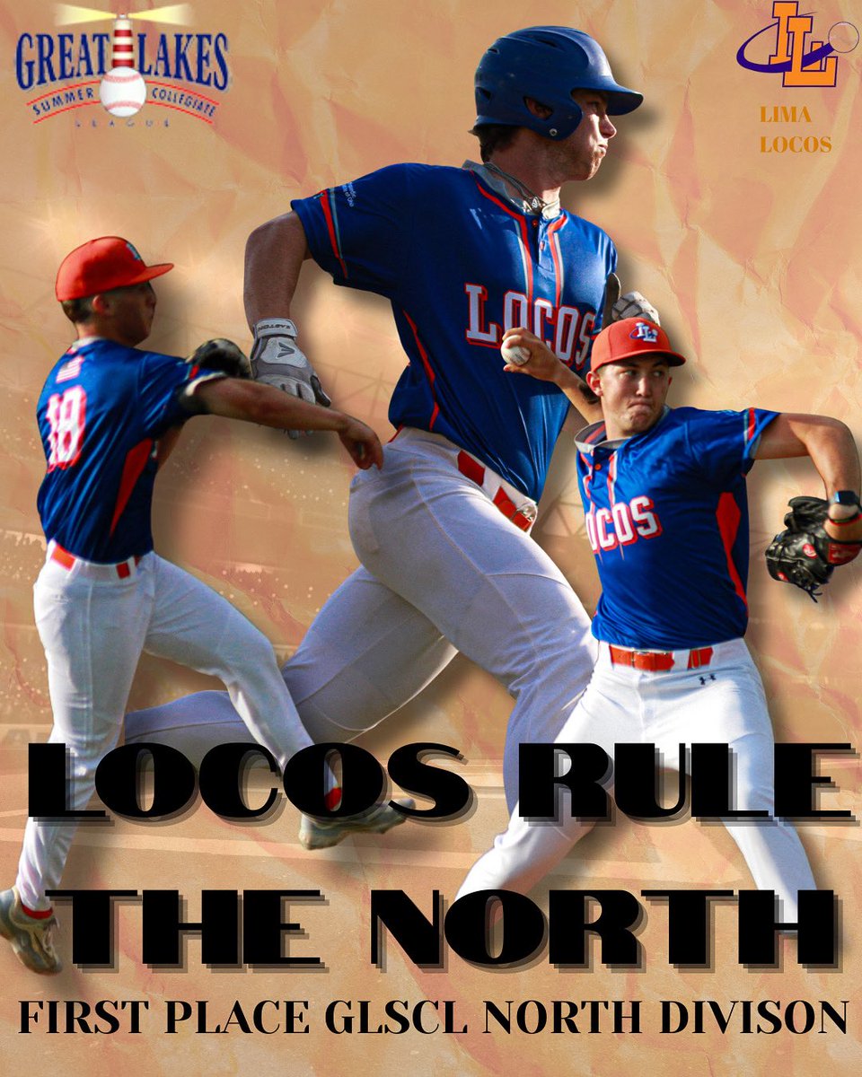 With the wins over the Mariners tonight, the Locos clinch first place in the North Division! 
#AllAboard⚾️🚂