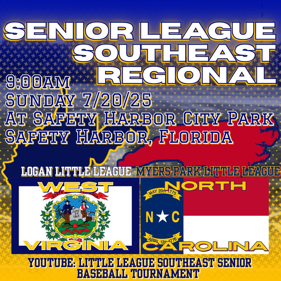 The Logan Allstars will be back in action in an elimination game against Myers Park

🆚Myers Park North Carolina
📍Safety Harbor Florida
⏰9:00am
🗓️Sunday 7/20/25
📺 youtube.com/@slbsoutheast?…