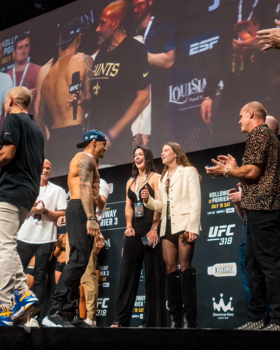 We can’t wait for tonight and our guests got closer than ever to the action from the weigh in 🔥
