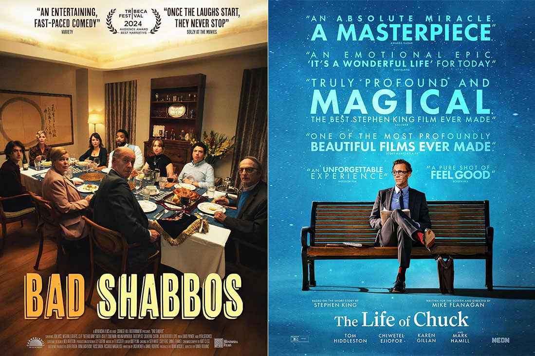 Plazamacorg's tweet image. 🍿🎥 Now playing — BAD SHABBOS and THE LIFE OF CHUCK! For showtimes and tickets, go to plazamac.org.
