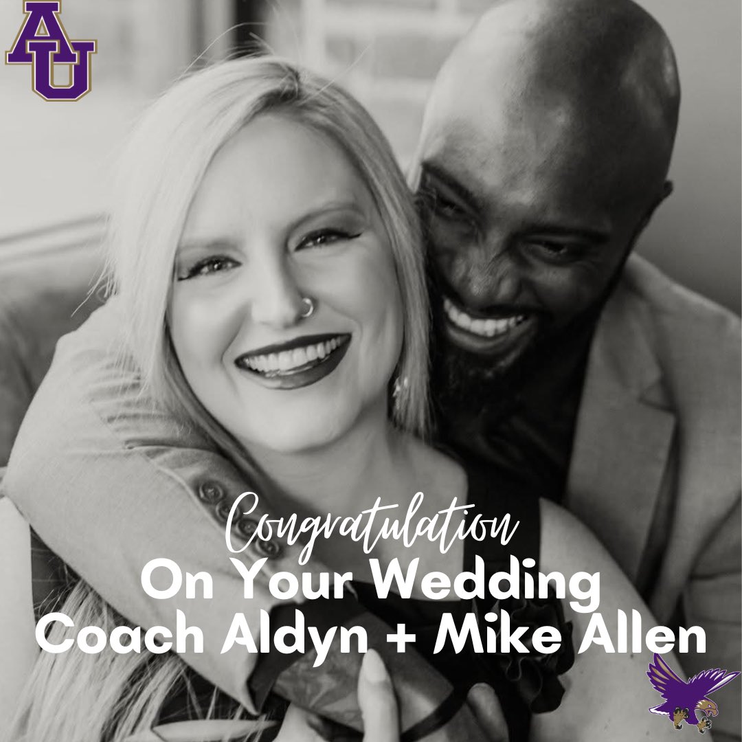Congratulations to our pitching coach <a href="/AldynMaree24/">Aldyn Maree Allen (Wildey)</a> and her husband, Mike, on their wedding today!

💍🦅🥎
#EagleWedding #AvilaFirst #NoLimits