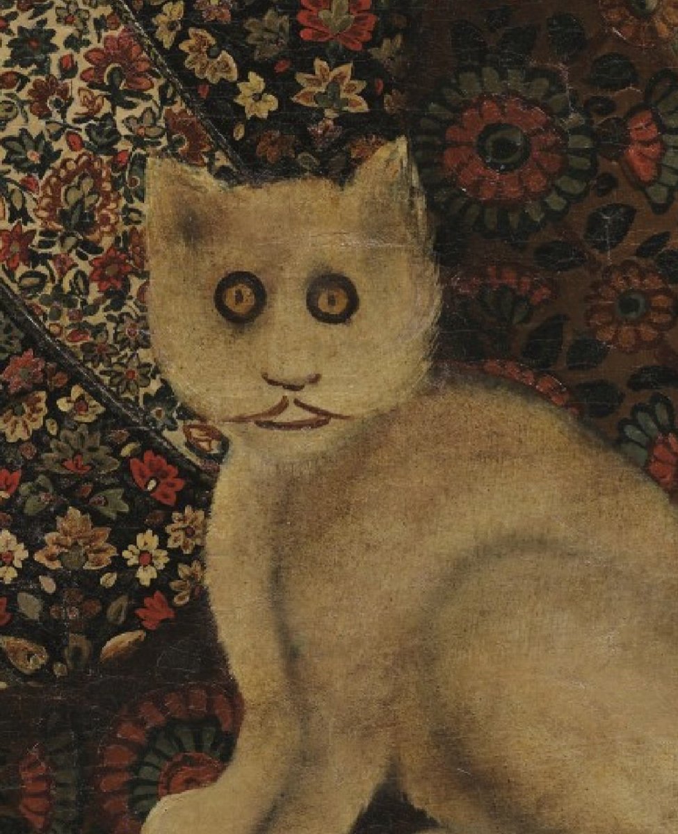 Woman with Cat, 18th Century, Qajar Iran 🇮🇷