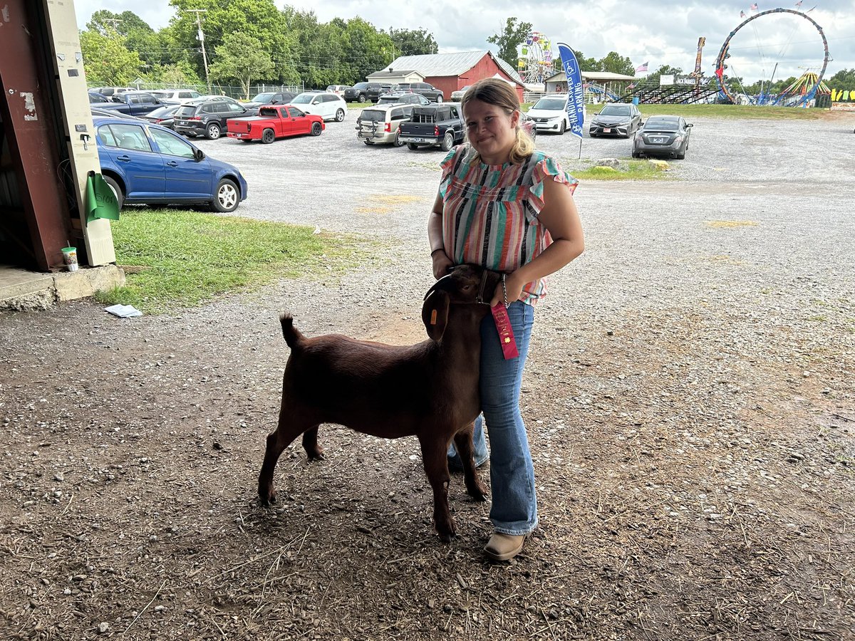 The goat show team &amp; Mrs. Shaw had a fantastic day at their first show of the season! Abby Crank placed 2nd in class with her Yearling Commercial Doe &amp; 4th in a tough class with her Wether.
Molly Davis won her class with her wether <a href="/RuCoCTE/">RuCo CTE</a> <a href="/RiverdaleHighTN/">Riverdale HS</a>