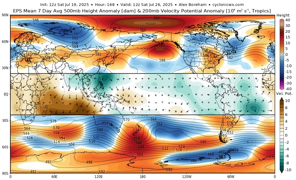 cyclonicwx's tweet image. Today I'm filling a missing spot in the model lineup, adding EPS data! Another ensemble suite is nice to counteract GEFS's biases. You can see many of the same products GEFS has, with one extra - ensemble minimum MSLP, making it much easier to see how enthused the ensembles are…
