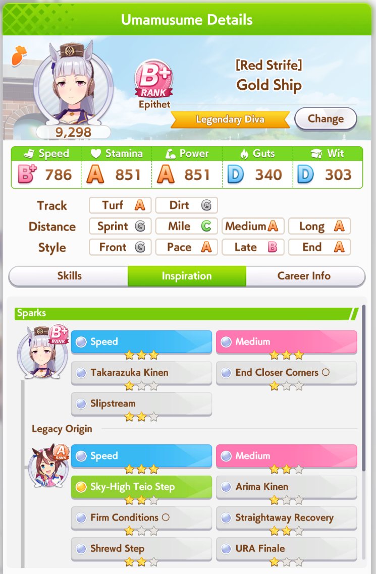 mczub's tweet image. put up a 9* golshi as my share, 6* speed + 3* power, 7* medium, 4* ura finale, 2* teio step, 2* triumphant
trainer id 811440088096