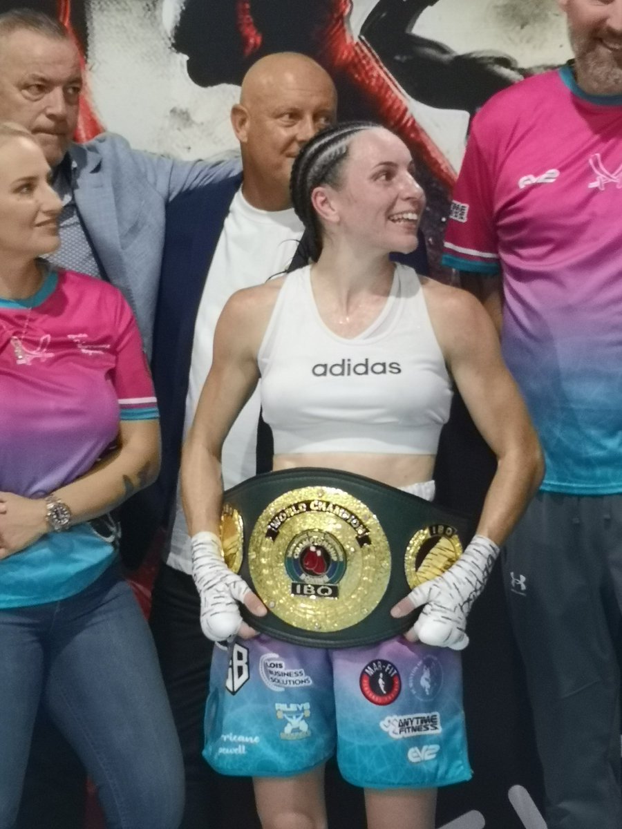 Liam ๐ช๐ป๐ (@kitsandcuts) on Twitter photo AND THE NEW IBO FLYWEIGHT CHAMPION OF THE WORLD!! <a href="/NicolaHopewell/">Nicola "Hurricane" Hopewell</a> <a href="/EbanieBridges/">Blonde Bomber ๐ฅ๐๐ผโโ๏ธ</a> AND THE NEW IBO FLYWEIGHT CHAMPION OF THE WORLD!! <a href="/NicolaHopewell/">Nicola "Hurricane" Hopewell</a> <a href="/EbanieBridges/">Blonde Bomber ๐ฅ๐๐ผโโ๏ธ</a>