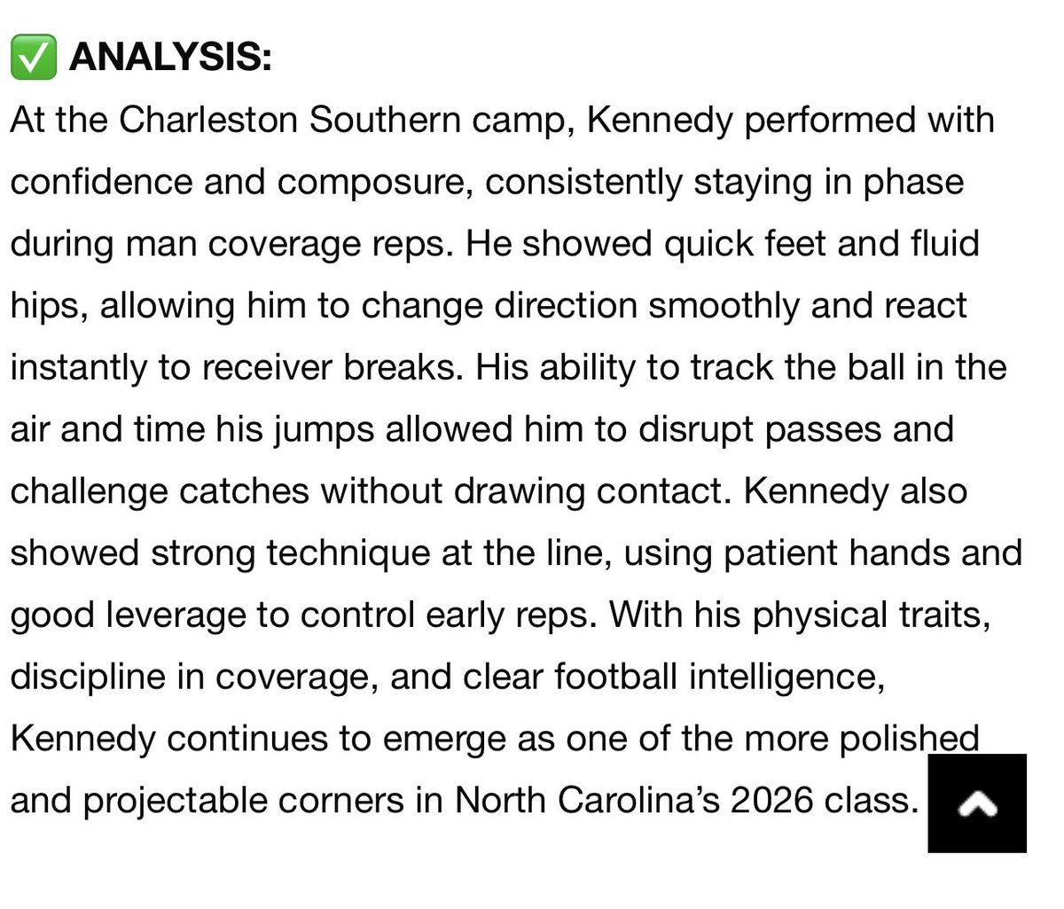 Isaiah (Zay) Kennedy (@20isaiahkennedy) on Twitter photo Thank you <a href="/sixstarfootball/">Six Star Football | PLUS+</a> for the write up and analysis at the <a href="/CSU_FB/">Charleston Southern Football</a> Prospect camp. Thanks again <a href="/Coach_Medwards1/">Mike Edwards</a> for inviting me to camp.
<a href="/CoachHowardII/">Derek Howard, II</a> <a href="/RidgeViewF_Ball/">Ridge View Football</a> <a href="/RV_FB_Prospects/">𝙍𝙞𝙙𝙜𝙚 𝙑𝙞𝙚𝙬 𝙁𝘽 𝙋𝙧𝙤𝙨𝙥𝙚𝙘𝙩𝙨</a> <a href="/CoachKendall31/">Coach Ryan Kendall</a> Thank you <a href="/sixstarfootball/">Six Star Football | PLUS+</a> for the write up and analysis at the <a href="/CSU_FB/">Charleston Southern Football</a> Prospect camp. Thanks again <a href="/Coach_Medwards1/">Mike Edwards</a> for inviting me to camp.
<a href="/CoachHowardII/">Derek Howard, II</a> <a href="/RidgeViewF_Ball/">Ridge View Football</a> <a href="/RV_FB_Prospects/">𝙍𝙞𝙙𝙜𝙚 𝙑𝙞𝙚𝙬 𝙁𝘽 𝙋𝙧𝙤𝙨𝙥𝙚𝙘𝙩𝙨</a> <a href="/CoachKendall31/">Coach Ryan Kendall</a>
