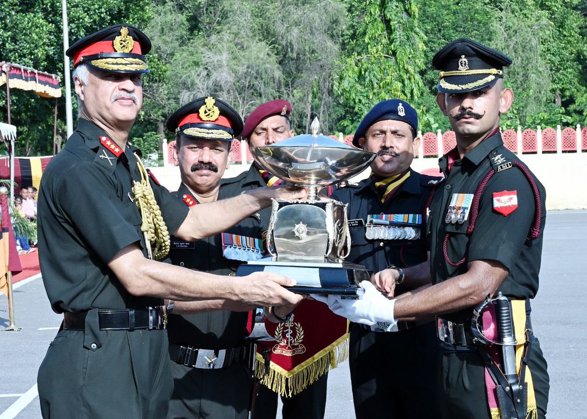 dgafms_mod's tweet photo. The Ceremonial Parade of #MOBC-252 comprising 118 young Medical and Dental Officers, including 34 Women Officers, was held on 19 Jul 25 at the Officers Training College. Lt Gen Shivinder Singh, Commandant #AMC C&C, reviewed the parade and exhorted the young #AFMS officers to serve with compassion, humility, and dedication. Capt Gurmukh Varandani of 190 MH was adjudged Best All-Round Officer.
@adgpi
@indiannavy
@IAF_MCC
@HQ_IDS_India
@SpokespersonMoD
@suryacommand
@artrac_ia
@PIB_India
#DGAFMS
#AMC