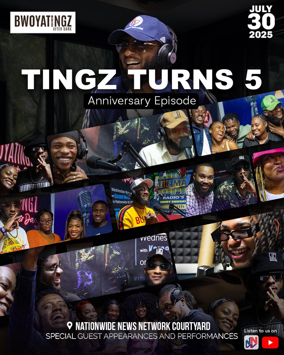ITS A CELEBRATION AND YOU ARE INVITED 🥂 

5 Years of Unfiltered Conversations. Trending Topics. Real Impact.  300+ episodes 🗣️

What started as a bold idea to shift the culture has become a weekly tradition — sparking viral moments, trending on Twitter every week, and creating a