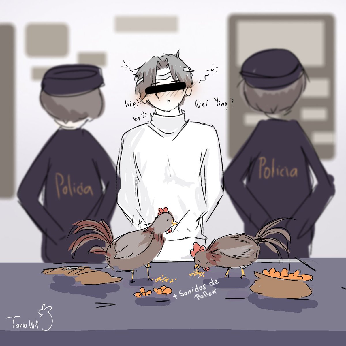 Se busca!
Roba pollos profesional.🐔🐓
Cualquier información al número xxxxx

#LanWangji #LanZhan