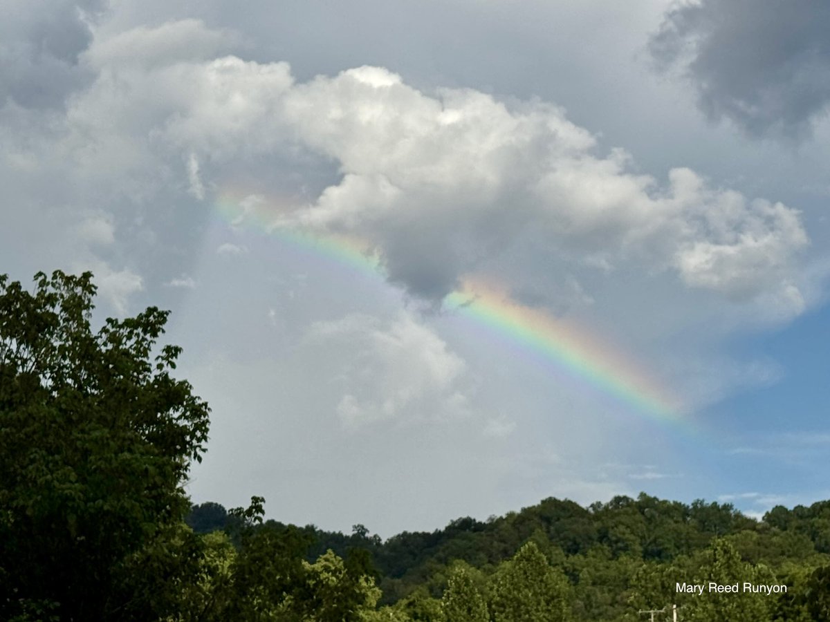 MaryReedRunyon1's tweet image. #Rainbow 🌈 @WYMT @brobwx @WSAZBrandon @SpencerWeather @cjwxguy56 @Kentuckyweather @jloganwxguy #kywx #sekywx #ekywx