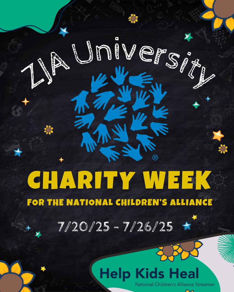 ZJAUniversity's tweet image. We’re excited to announce that starting tomorrow, our team will be raising money in support of @NCAforCACs and their Help Kids Heal campaign!