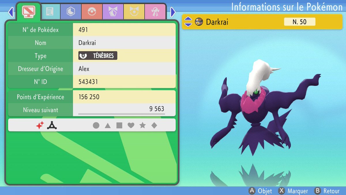 Halaixe_sh's tweet image. Darkrai shiny sur Diamant Étincelant en 2548 resets!!! Trop content, mais quel dommage que j'aie raté le clip... 😢 Ah c'est ça de changer son setup... (j'suis passé en docké, en shassant qu'avec le joycon droit et j'ai pas réagi assez vite) À la place, showcase avec Cresselia!✨