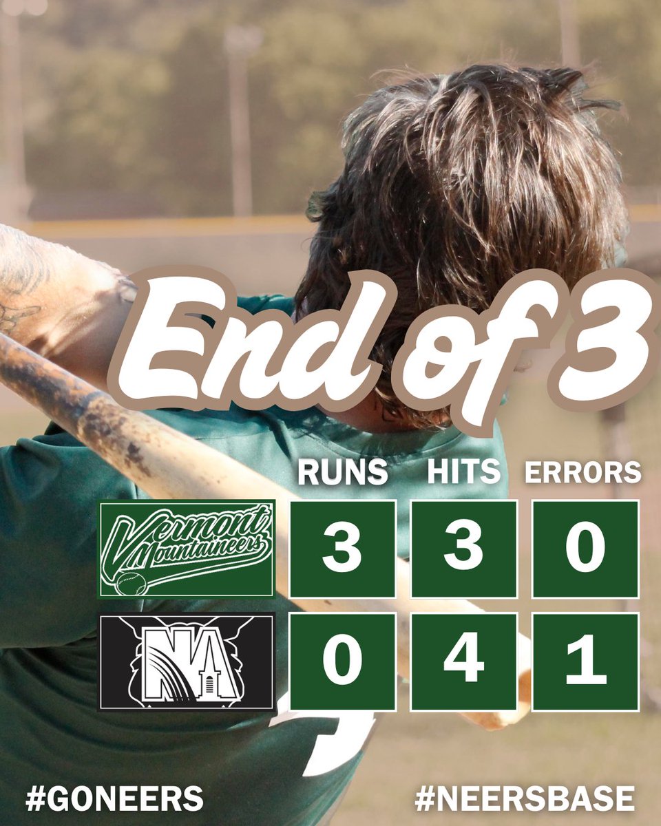 MountaineersVT's tweet image. Off and running in North Adams 🏃
#neersbase⚾️ | @TheNECBL