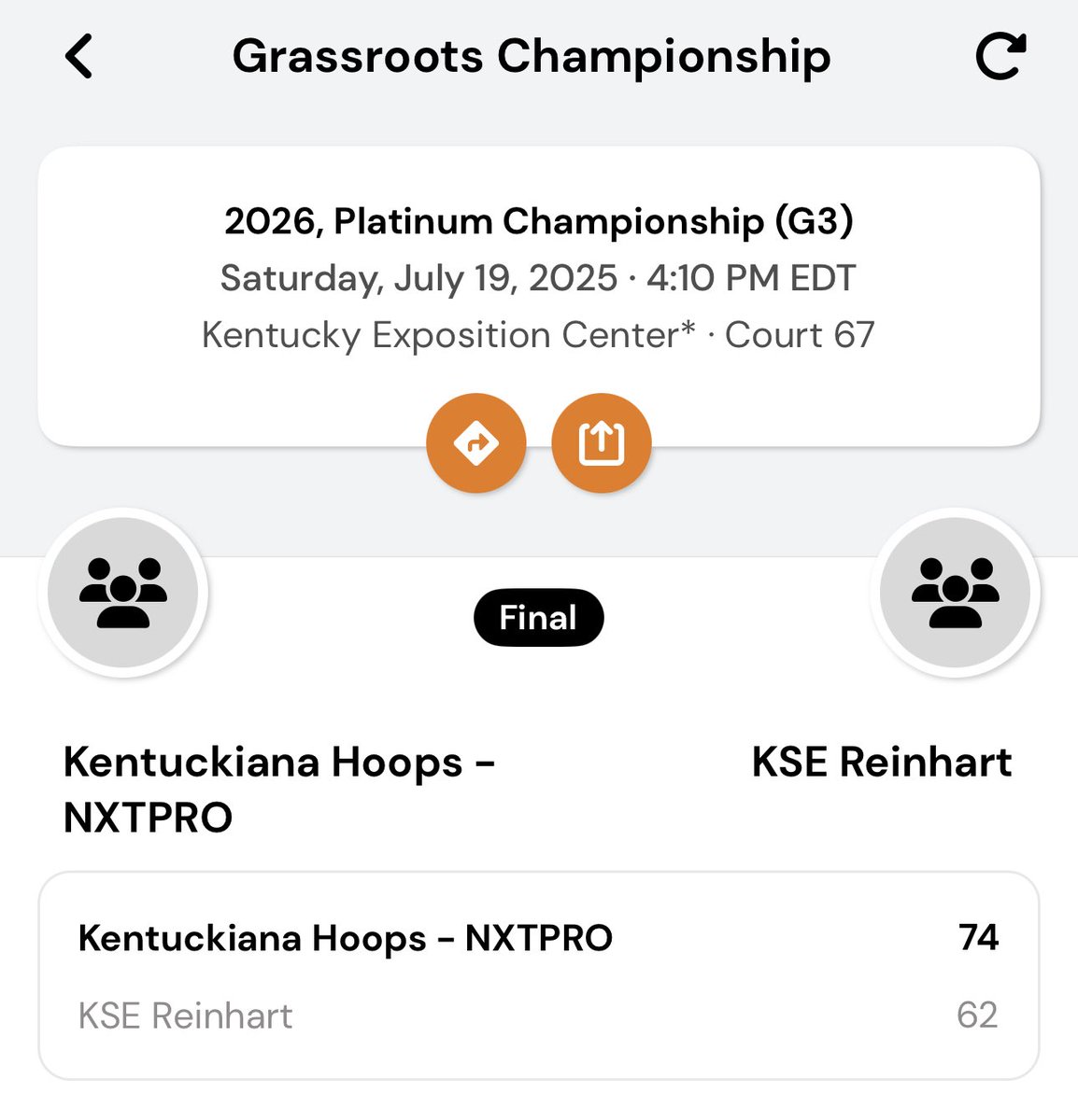 Kentuckiana Hoops Boys AAU (@kyinhoopsaau) on Twitter photo 17U <a href="/PRO16League/">PRO16/NXTPRO League</a> picks up a win in bracket play over KSE 74-62.
Top performers:
<a href="/koltonw11/">Kolton W</a> 18pts 3stl 2reb
<a href="/DrewT_Smith13/">drew smith</a> 13pts 2stl
<a href="/Cam_hogan07/">Camdyn</a> 13pts 4ast
<a href="/BramerT0/">Bramer Thornsbury</a> 10pts 2reb 17U <a href="/PRO16League/">PRO16/NXTPRO League</a> picks up a win in bracket play over KSE 74-62.
Top performers:
<a href="/koltonw11/">Kolton W</a> 18pts 3stl 2reb
<a href="/DrewT_Smith13/">drew smith</a> 13pts 2stl
<a href="/Cam_hogan07/">Camdyn</a> 13pts 4ast
<a href="/BramerT0/">Bramer Thornsbury</a> 10pts 2reb