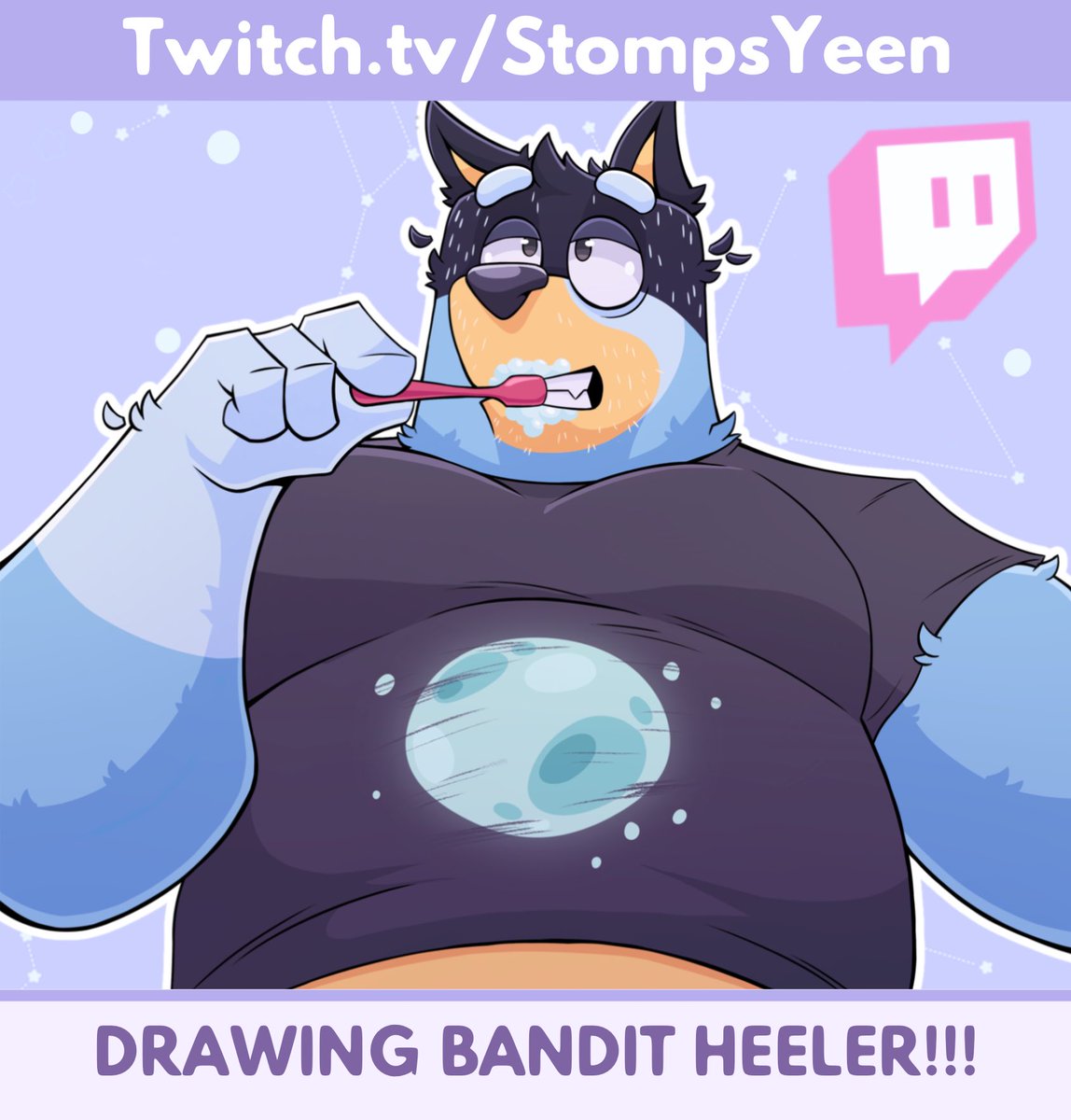 StompsYeen's tweet image. AWOOOF! 💖
I be drawing BANDIT HEELER! And BARLEY tonight raaah!
🟪 twitch.tv/stompsyeen 🟪