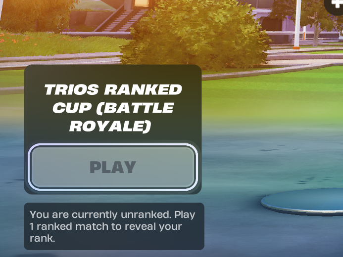 onmirrorsedge's tweet image. Me and my friends were trying to queue for the ranked cup and it didn't let us because we kept getting this message. We were all ranked and even played 2 extra games to be sure and it still didn't let us start matchmaking @FortniteStatus