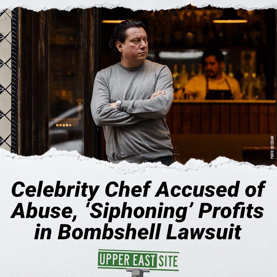 uppereastsiteny's tweet image. A new civil complaint accuses Upper East Side restaurateur Julian Medina of misappropriating funds and abusing his business partner.
uppereastsite.com/celebrity-chef…