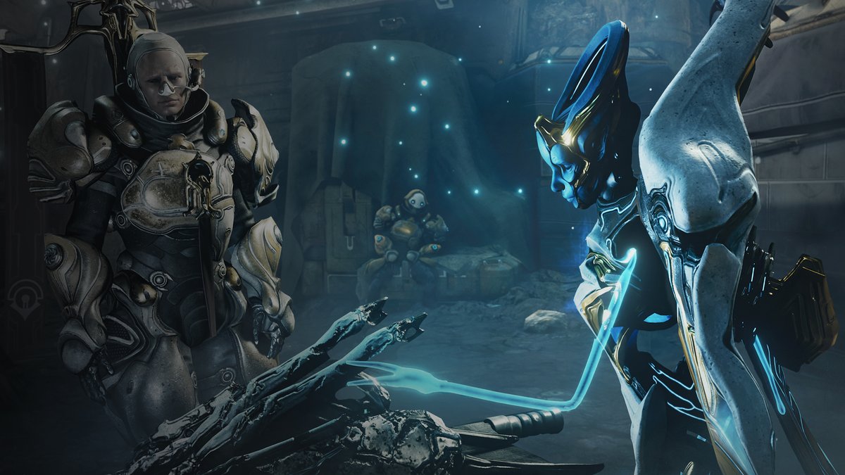 PlayWarframe's tweet image. Need more of the somber new song from this year's TennoLive demo?
Don't worry! A dedicated music video for "Lullaby of the Manifold" is now available for your listening pleasure: wrfr.me/3GPO7v4