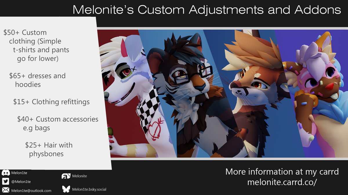 Melon1te's tweet image. It's that time! I'm reopening my c0mms fully until all sl0ts are taken! Feel free to DM if interested :D
More info and TOS can be found in my bio!