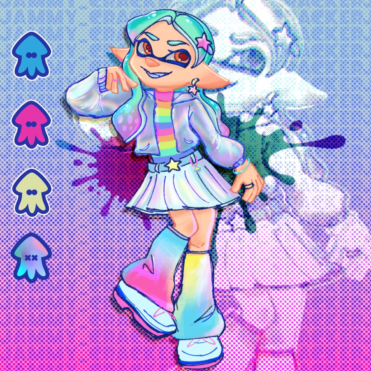 jammy_cracker's tweet photo. @c4lli31 Hi!! I just found your account and I absolutely love your artwork :D 
I’ll give you my splatsona :)
I dont often post on Twitter but I’m trying to be more active !! https://t.co/nwxO0mExtR