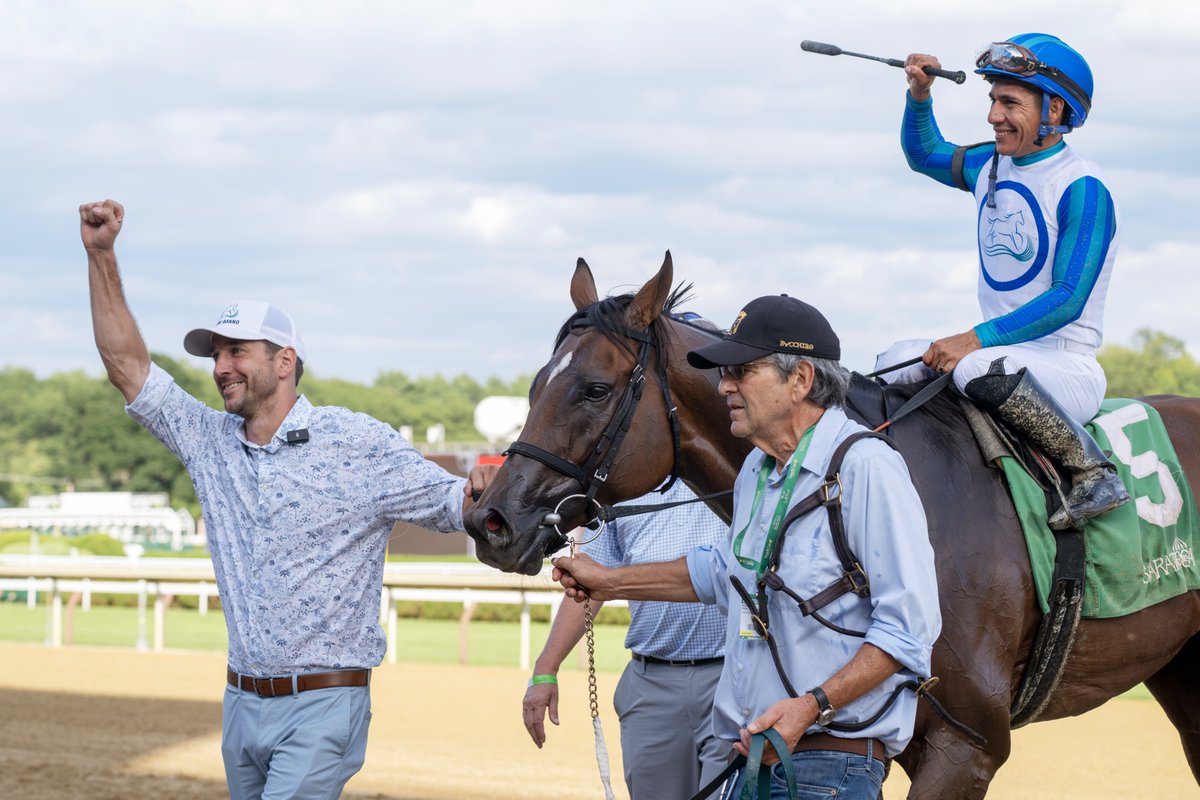 EricaPhotog's tweet image. Book’em Danno, trained by Derek Ryan and ridden by @Pacolopez1018 , wins the Grade II A.G. Vanderbilt Stakes #SaratogaRaceCourse #Saratoga
