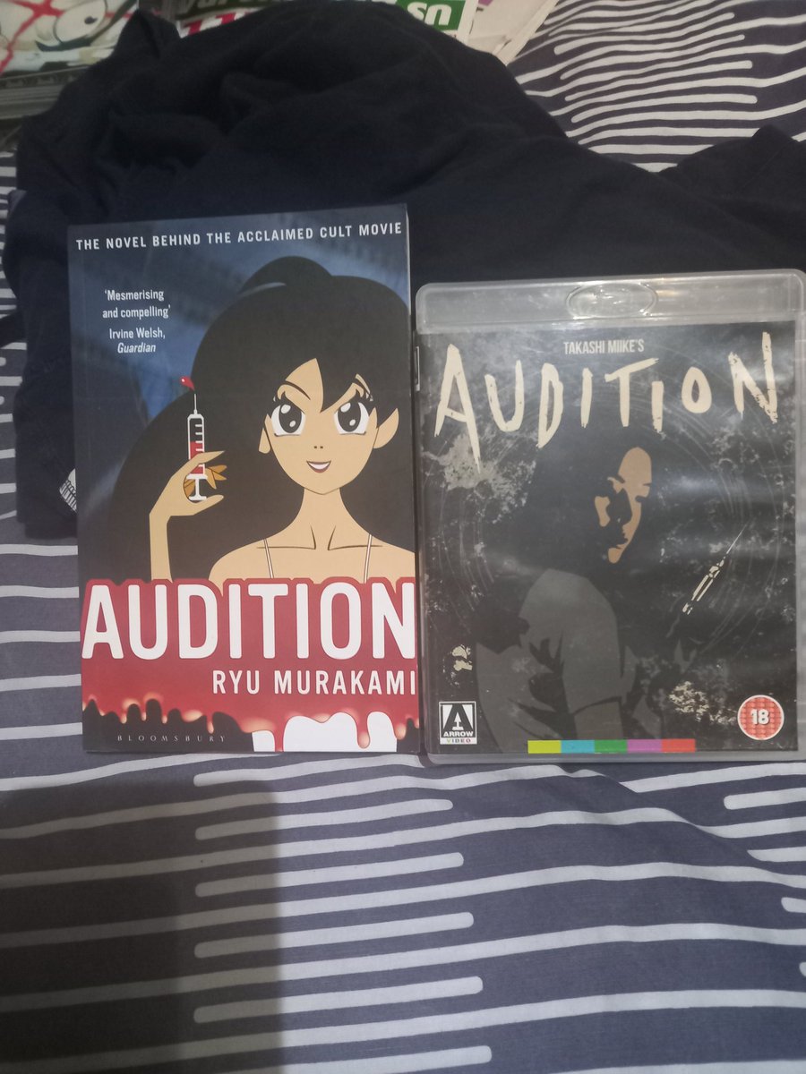 Screamqueenarmy's tweet image. Audition ( Novel By Ryu Murakami)  and Takashi Miike&apos;s film Adaptation on @ArrowFilmsVideo blu ray