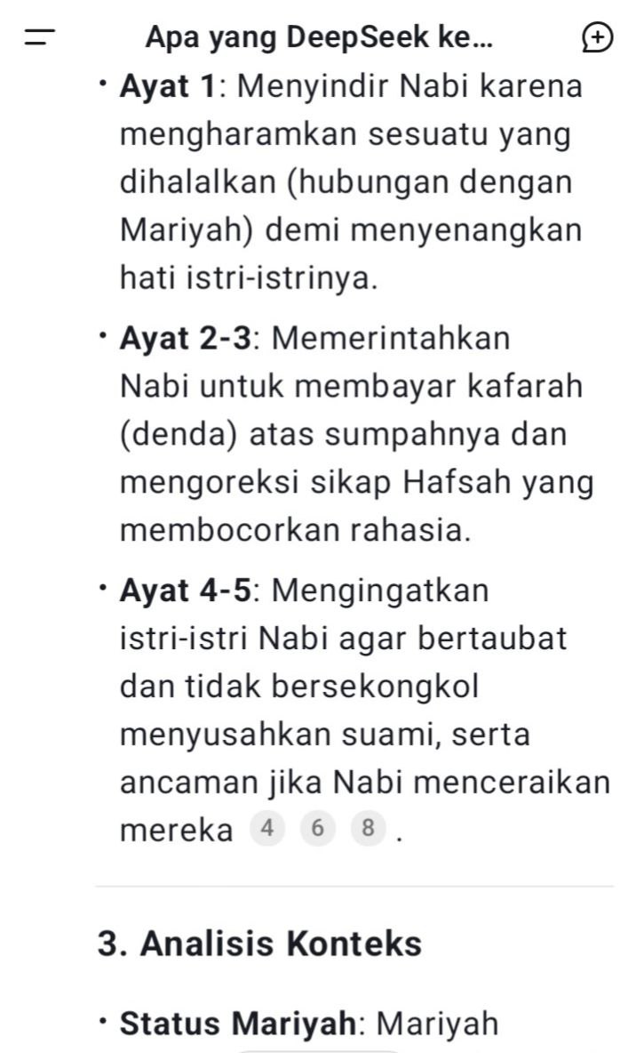 Sentjoko's tweet image. INSIDEN DI RUMAH HAFSAH 
(Skandal Relijius nabibabu yang diabadikan dalam [66:1-5]?)

Suatu hari, nabi  mengunjungi rumah Hafsah pada hari gilirannya. Namun, Hafsah (disuruh oleh nabi) pergi mengunjungi ayahnya (Umar bin Khattab). nabi kemudian memanggil Mariyah ke rumah Hafsah…
