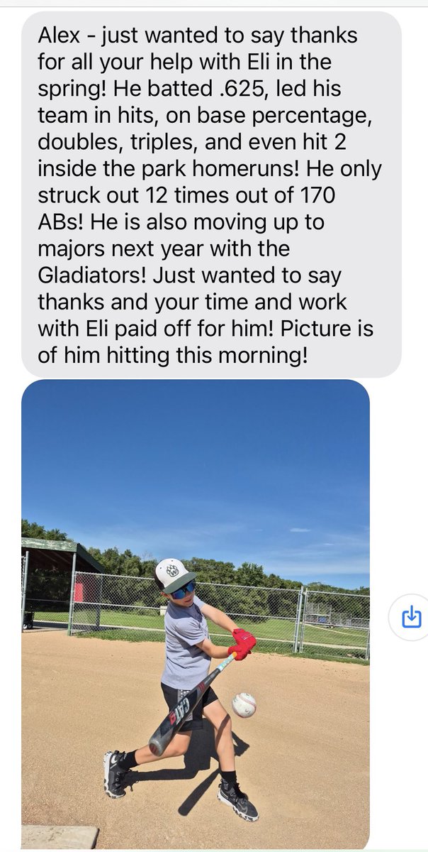 One of my clients sent me this earlier. There’s a reason I’ll never do anything else, seeing the impact makes it all worth it

#CoachADBaseball