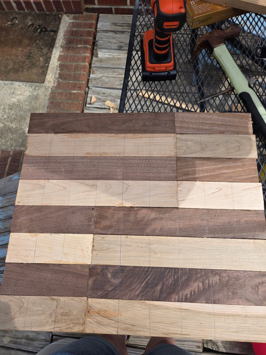 WVPitt's tweet image. So my youngest daughter (17) made a chessboard for her friend who is getting married this September.