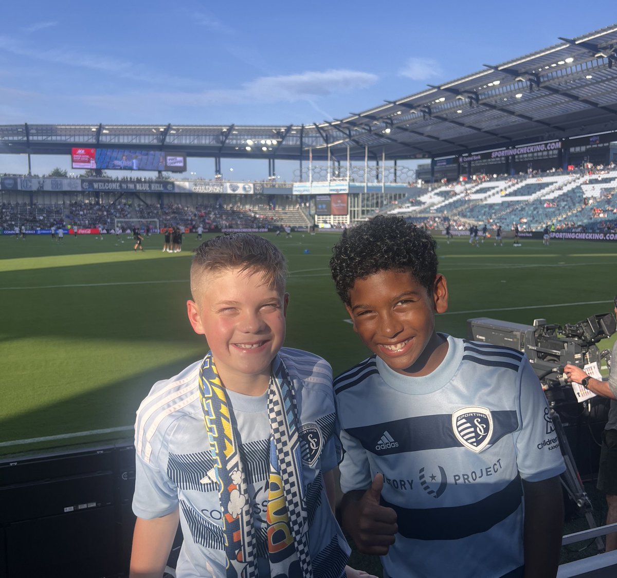 Let’s go boys!!!! <a href="/SportingKC/">Sporting Kansas City</a> We’re down front and we will be cheering loud!