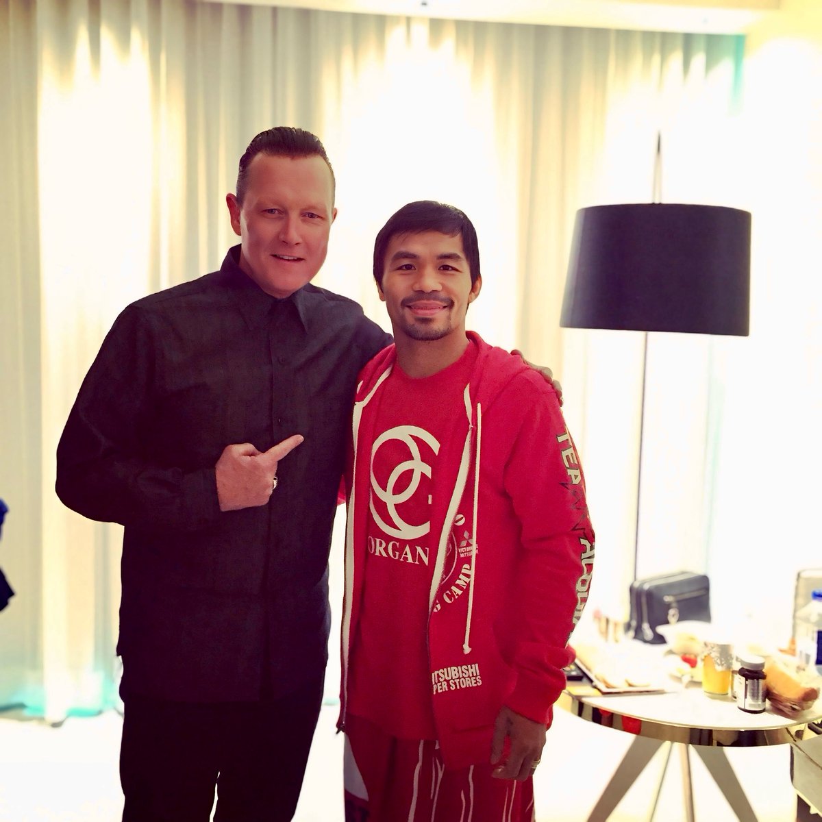 robertpatrickT2's tweet image. Good luck tonight, Manny Pacquiao — gloves on, game face tighter than airport security. Let’s show ‘em age is just a number (and your fists still do the math). 🥊💥
@MannyPacquiao #pacquiaovsbarrios