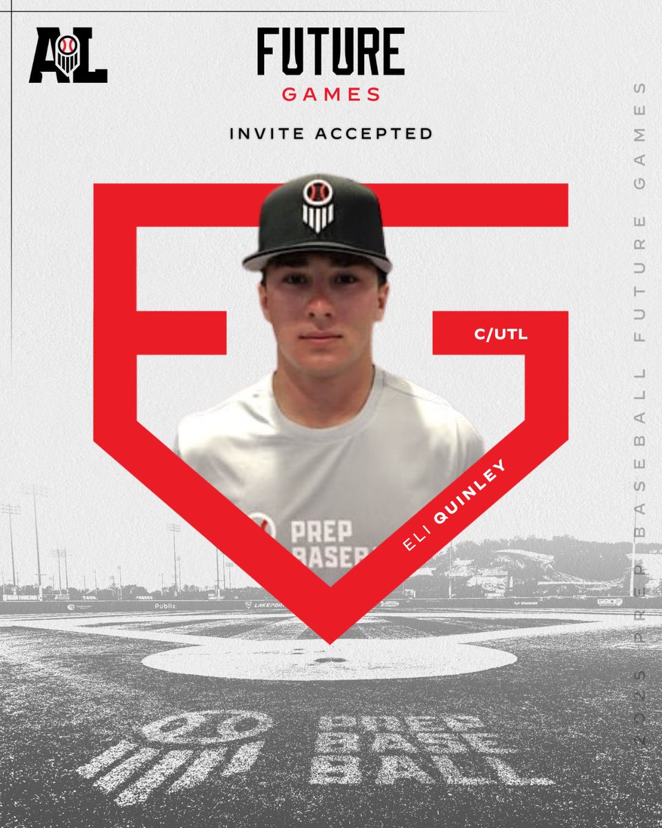 𝐖𝐞𝐥𝐜𝐨𝐦𝐞 𝐭𝐨 #𝐓𝐞𝐚𝐦𝐀𝐥𝐚𝐛𝐚𝐦𝐚, 𝐄𝐥𝐢 𝐐𝐮𝐢𝐧𝐥𝐞𝐲! 🤩

C/UTL Eli Quinley (@Eli_Quinley, 2027) has officially accepted his invitation to represent Team Alabama at the 2025 @PrepBaseball Future Games!

The @Faith_Baseball_ product is one of the top uncommitted