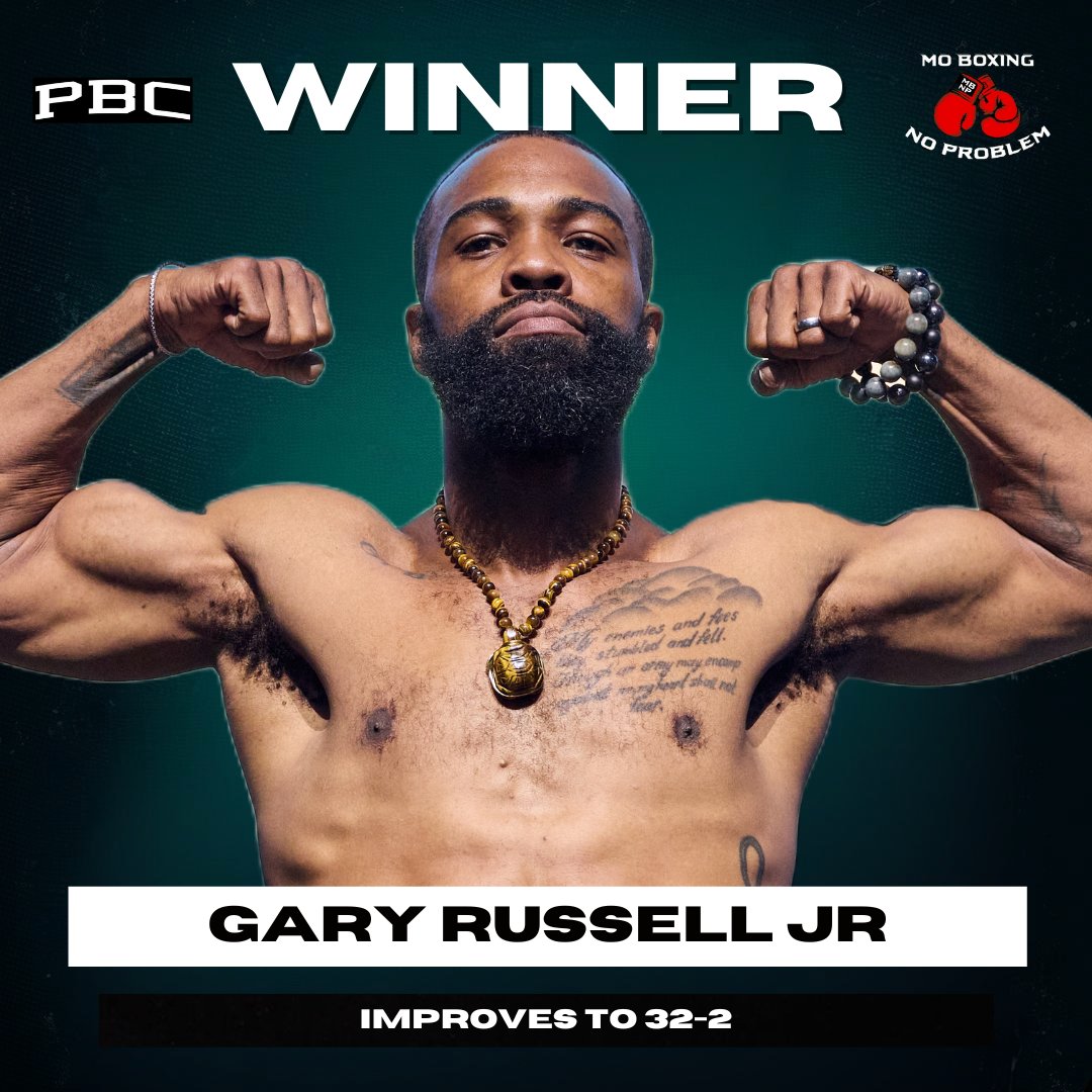 MoBoxingNP's tweet image. Gary Russell Jr. defeats Hugo Castaneda by 10th Rd TKO to improve his record to 32-2, 19 KOs.π₯