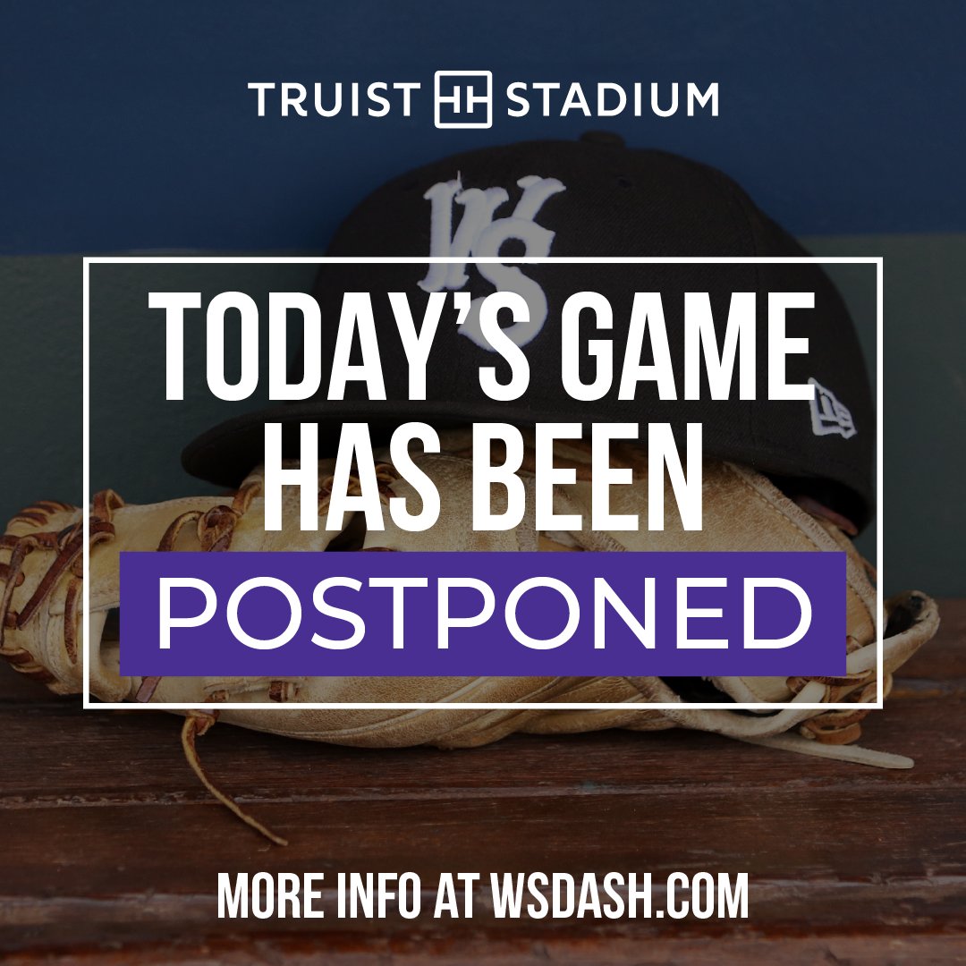 WSDashBaseball's tweet image. Tonight's game, July 19, against the Greensboro Grasshoppers has been postponed due to current field conditions and incoming inclement weather. Tongiht's fireworks show, presented by @AtriumHealthWFB is still happening at 8:45PM.
The Dash will play a doubleheader tomorrow, July…